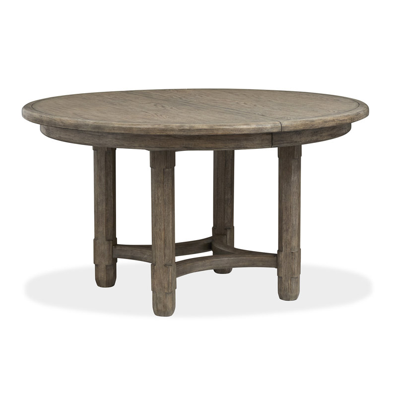 Extendable 54" Round Dining Table