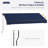 Outsunny Polyester Cover Retractable Patio Awning-96861868-112964795-112964799