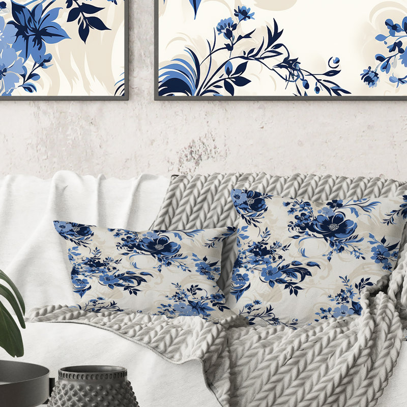 Floral Throw Pillow