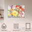 Ensemble de 3 panneaux - Sheila Golden «The Birthday Bouquet», art mural sur toile pour le salon, la chambre à coucher ou le bureau 