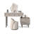 Makeup Vanity with Light mirror,4 drawers,1 chair