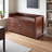 Charleston Bench in Walnut Finish With 2-Storage Compartment, 21.56'' H X 39.68" W X 15.26"D