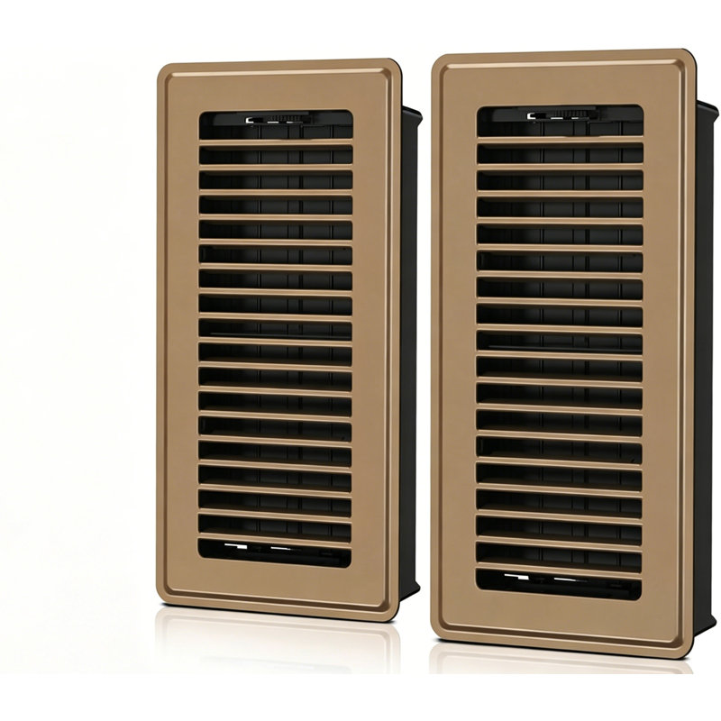 Ensemble de 2 registre de ventilation murale au sol de 4 po x 10 po Value Value