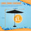 Parasol de marché octogonal 108 po Stacia avec auvent Breez-Tex-1148549930