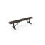 Banc COATEDOUTDOORFURNITURE, rouge, perforé, 1,83 m, sans dossier, portable-608215633-796354900