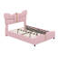 Lit plateforme tapissier avec tête et pied de lit en forme de papillon-2146114668-2146114659