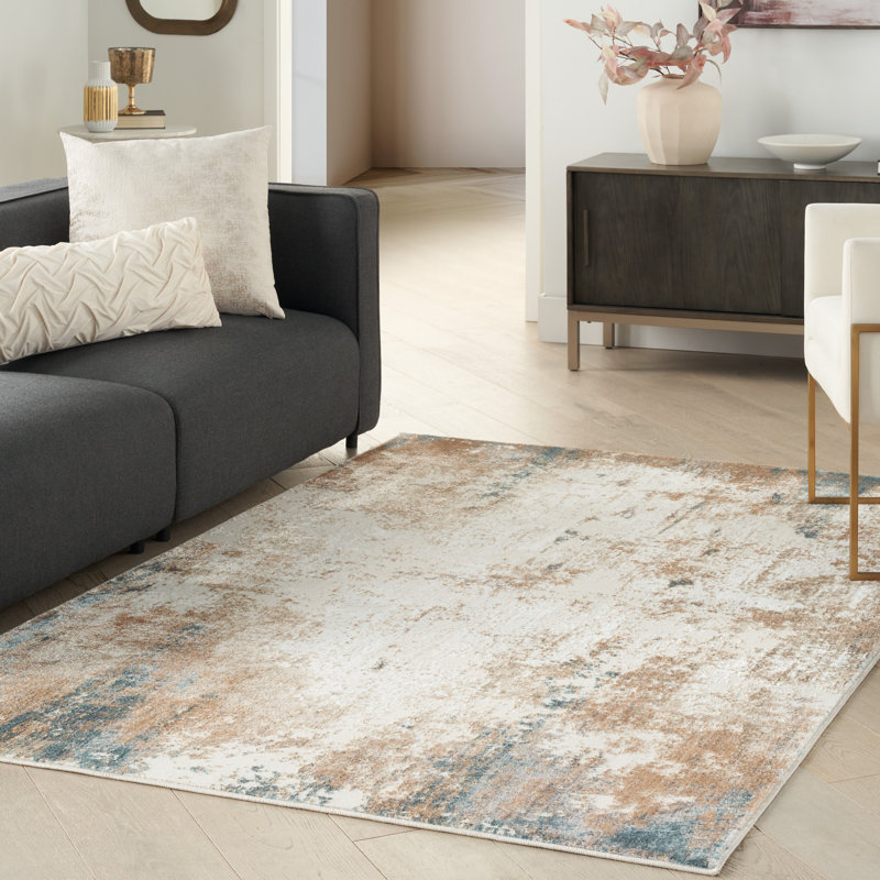 Abstract Indoor Rug, Rectangle 3'11" x 5'11"