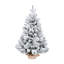 Arbre de Noël enneigé 3 pi avec branches en pin, pommes de pin et Berrie rouge