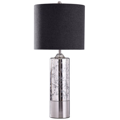 Lampe de table en chrome 34,5 po