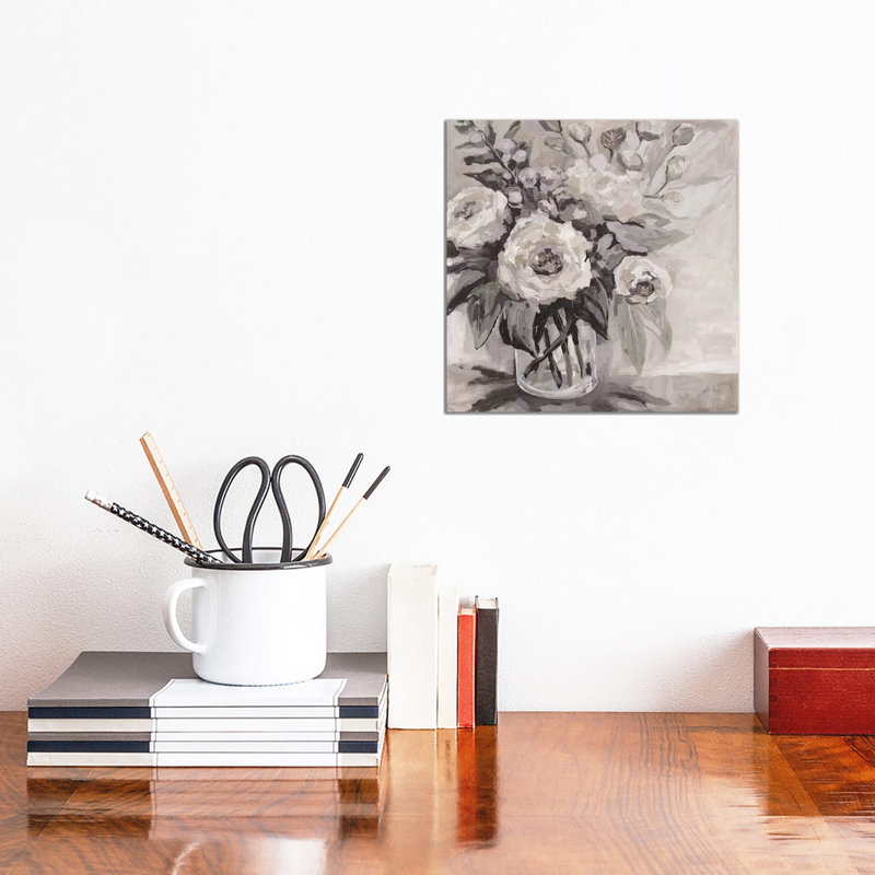Delighted Neutral by Jeanette Vertentes - Wrapped Canvas Painting, 30.48 cm H x 30.48 cm W