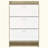3-Tier Engineered Wood Shoe Cabinet With Spacious Storage And Stylish Design For Modern Entryways-144438874