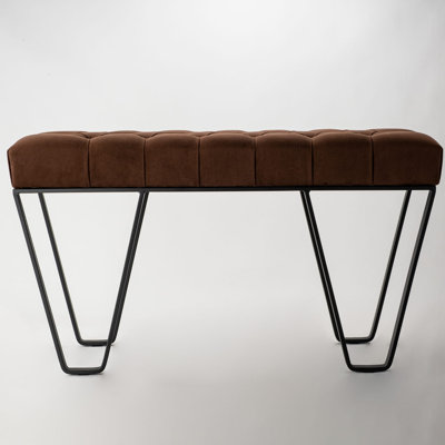 Fahrudin Velvet Upholstered Bench