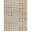 Tapis géométrique beige / rouille en laine / coton touffeté à la main Juliam-360877504
