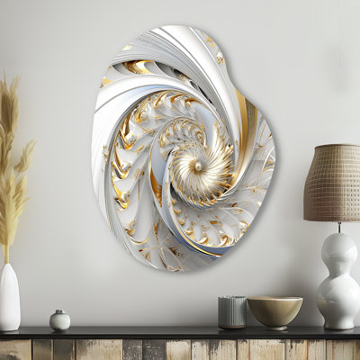 Reynold - Art mural en forme de poire fractale en métal asymétrique