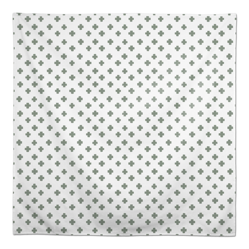 Nappe géométrique carrée, Vert
