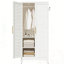 Metal Roybal Closet with 2 Doors