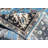 Hand-Knotted Light Blue & Brown Oushak Wool Area Rug – Traditional Floral Oriental Design with Dark Border for Living Room & Bedroom-956781362