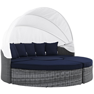 Modway Invite Canopy Outdoor Patio Sunbrella Daybed by Modway
