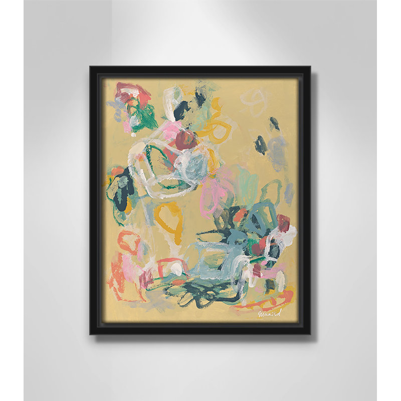 «Living In Colours» par Marisol Evora, L 9,5 po x H 11,5 po, Cadre flottant noir