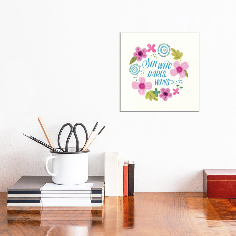 Fierce Girl Pink II by Noonday Design - Wrapped Canvas Gallery-Wrapped Canvas Giclée, 30.48 cm H x 30.48 cm W