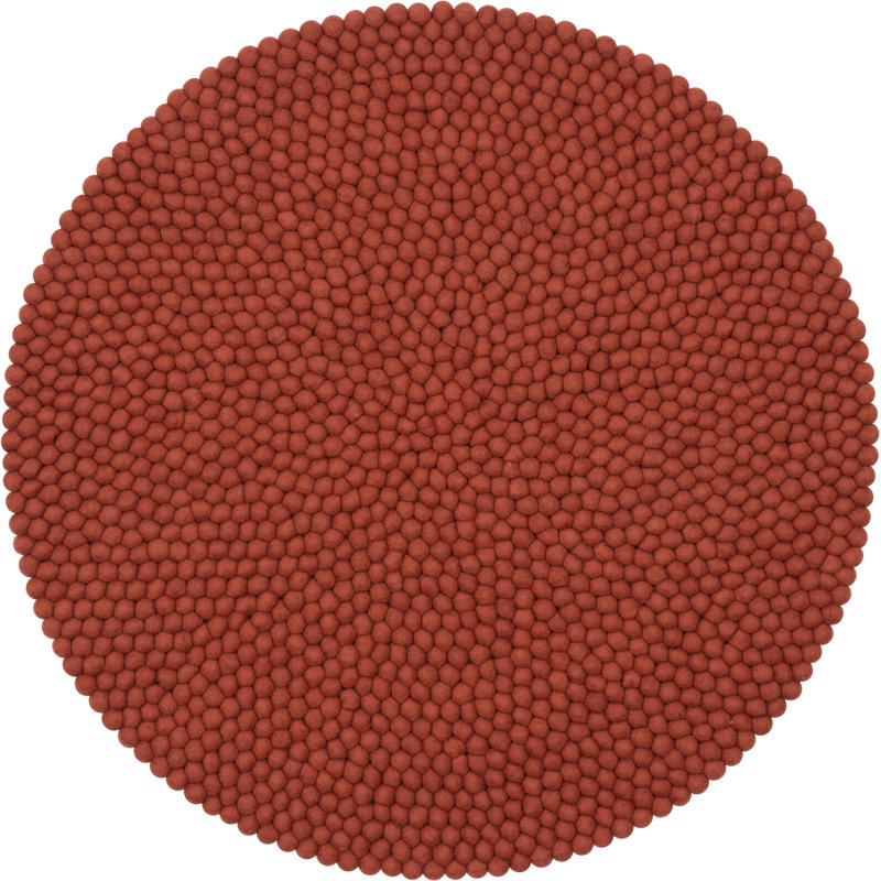 Round Solid Colour Hand Woven Area Rug, Round 200cm