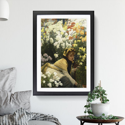 Chrysanthemums by James Tissot - Picture Frame Painting