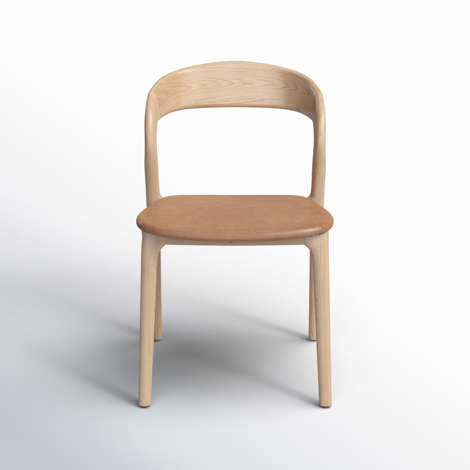 Kayla Leather Dining Chair, Sonoma Butterscotch Top Grain Leather, Natural