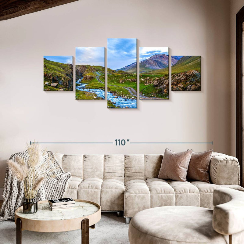 Mountain River Stream, 42" H x 92" W