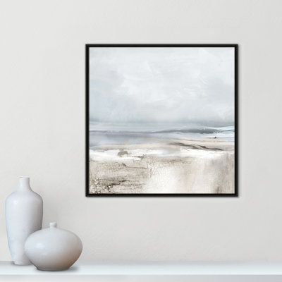 Coucher de soleil sur les reflets - reproduction carrée par Luna Mavis
