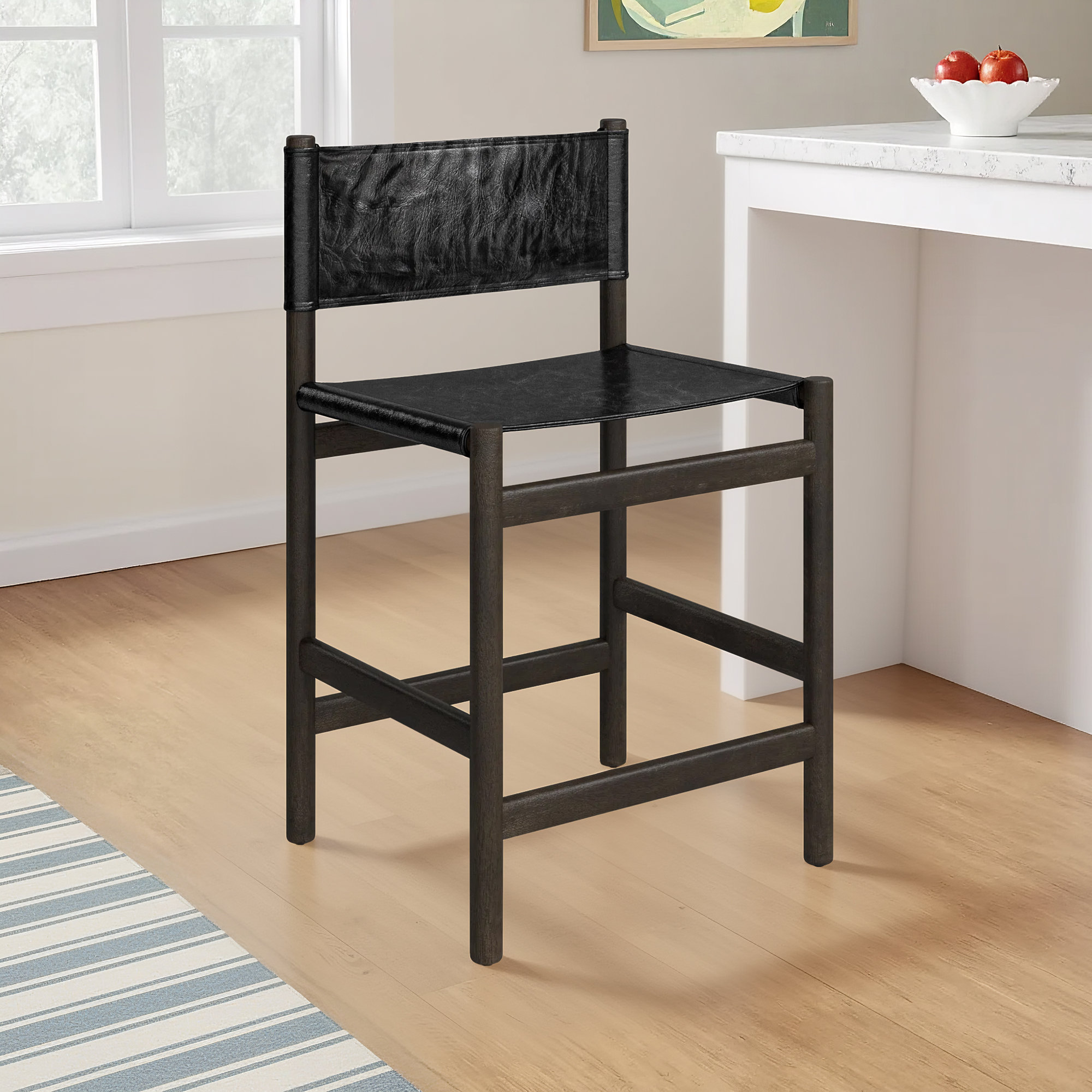 Matisse Counter & Bar Stool, Black, Black, Counter Stool (26.5" Seat Height)