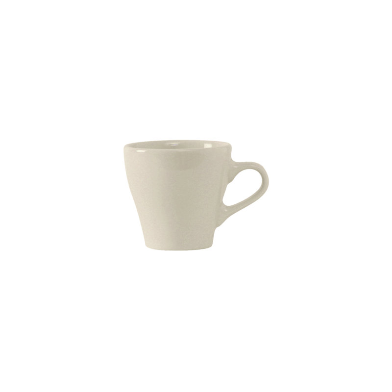 Eggshell Vitrified China Teacup, Eggshell White