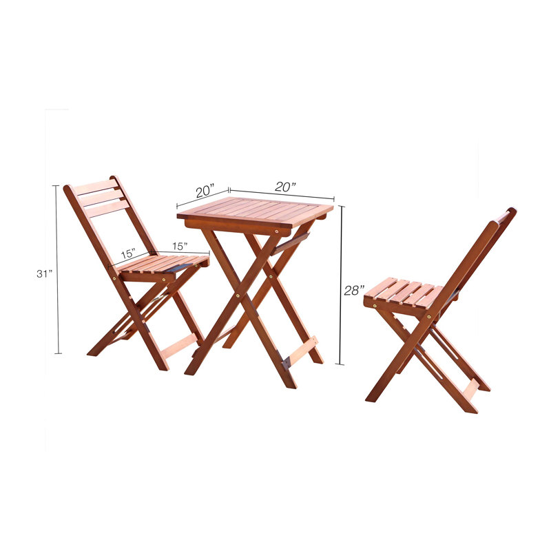 Ensemble bistro long pour 2 personnes Aadya