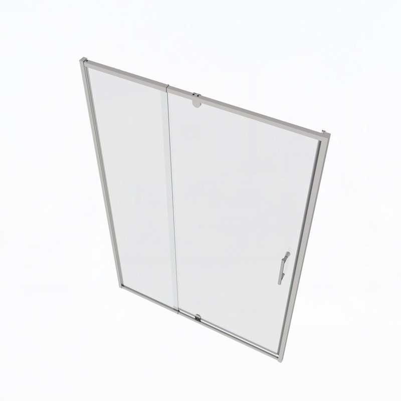 56-60" W x 71" H Piovt Swing Glass Shower Door,Pivot Frame Sliding Shower Door with 1/4"(6mm) Clear Tempered Glass, Shower Doors,Reversible Installation