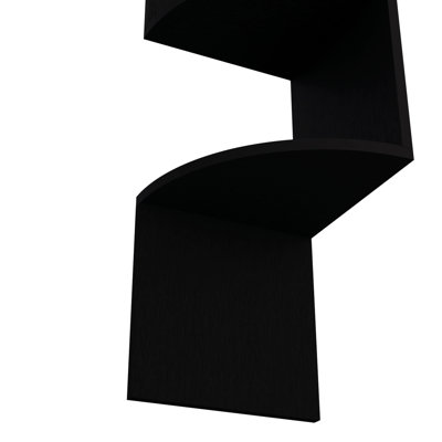 Rosset Corner Shelf, Modern Full-Wall Design with Multiple Shelving