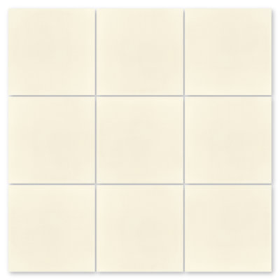 Solid whipped cream 8" x 8" Cement Wall & Floor Tile