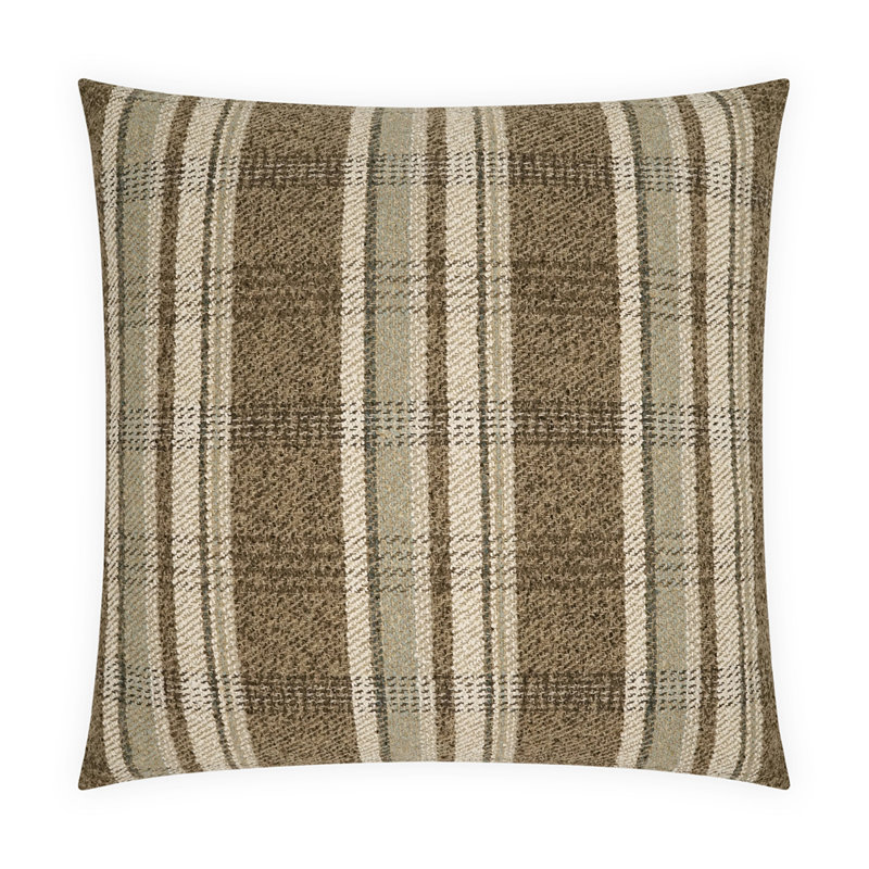 Coussin Ridgeway, Moka, Carré 24 po