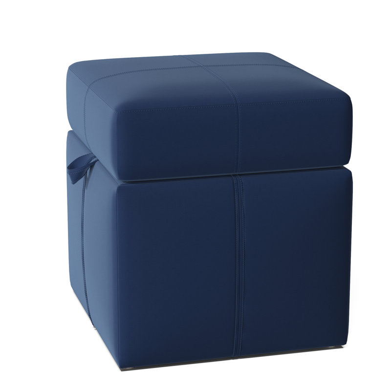 Preesall Upholstered Ottoman, Klein Marine