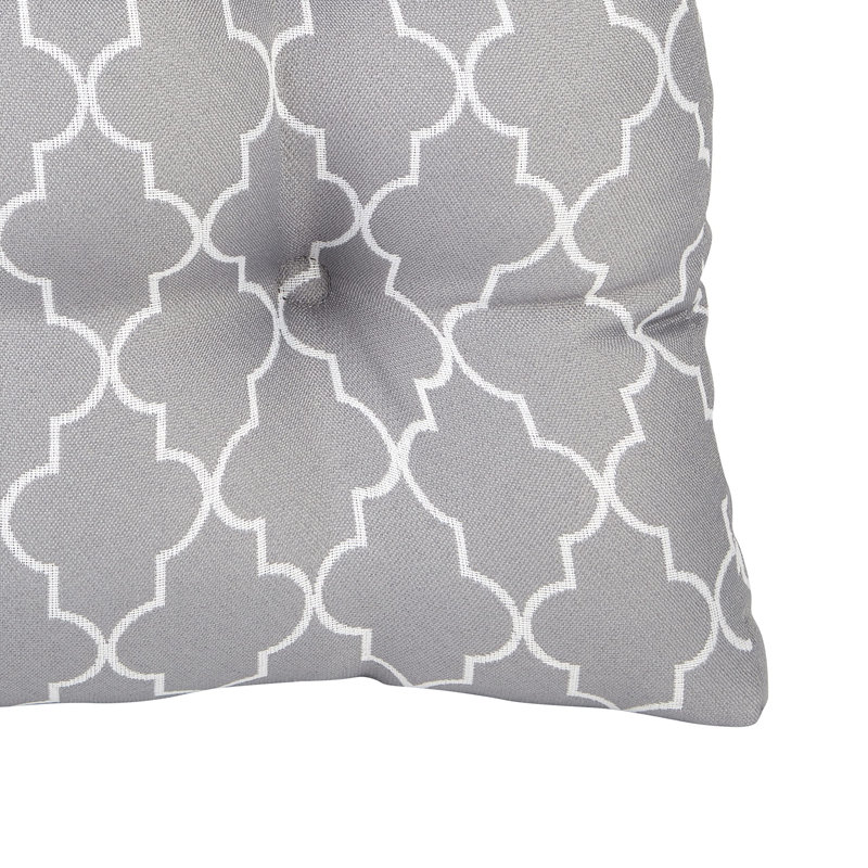 Non-Slip Dining Room And Kitchen Seat Cushions, 15 X 15 X 3 Inches, Set of 4, Gray