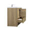 Spiker 41.7'' Single Bathroom Vanity with Poly Marble Top