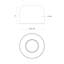 Cayne 1 - Light LED Flush Mount