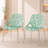 Stackable Dining Side Chairs with Floral Cutout Back and Stainless Steel Legs – Modern Kitchen, Restaurant, or Banquet Seating-544002247
