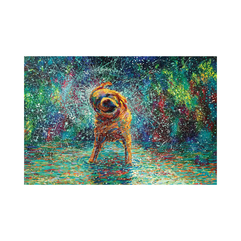 Shakin' Jake by Iris Scott - Wrapped Canvas Painting, 66.04 cm H x 101.6 cm W x 1.91 cm D