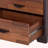Walnut Wood and Coffee Brown 3-Drawer Rectangular Dresser-809908976