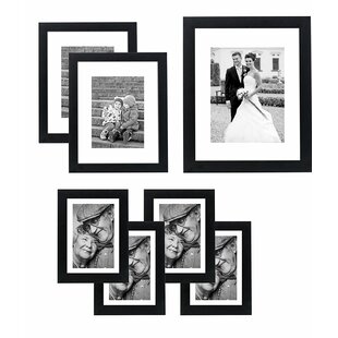 Grattan 11x14 Aluminum Picture Frame Black, Displays 8x10 Photo with Mat, Metal Frame for Wall Mount (Set of 3) Winston Porter