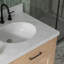 Meuble-lavabo double en bois massif de 66 po avec plateau en marbre de Carrare de 1,5 po Thornaby-1047605994-1057109213