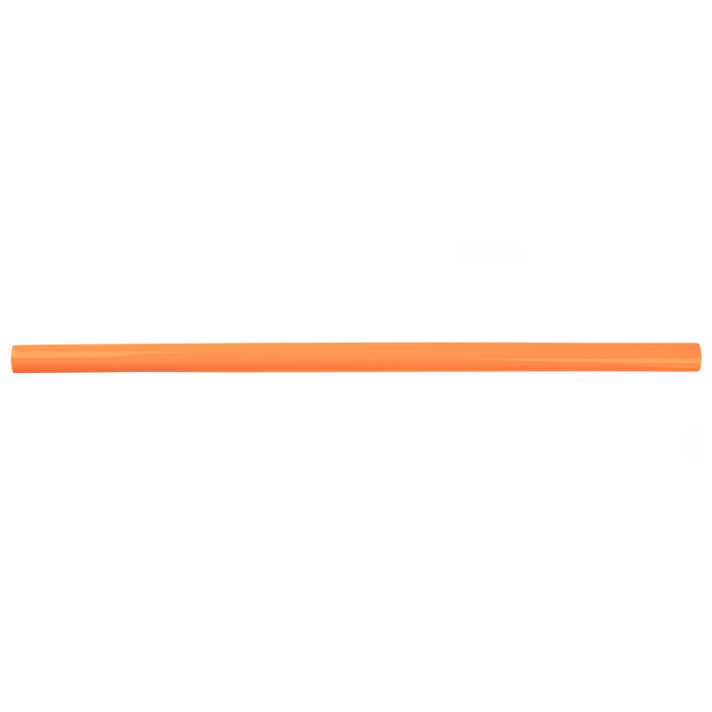 Twist 11.8" x 0.5" Glossy Ceramic Quarter Round Tile Trim in Orange