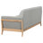 Henn Fabric Upholstered Flared Arm Sofa Grey