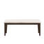Banc rembourré beige de 48 pouces avec siège brun foncé