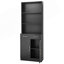 Armoire de rangement pour salle de bain, armoire avec deux portes et tiroirs, armoire d'entrée-1024908404