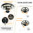 Modern 16.5" Flat-Circular Outdoor Solar LED Post Light Head with Remote